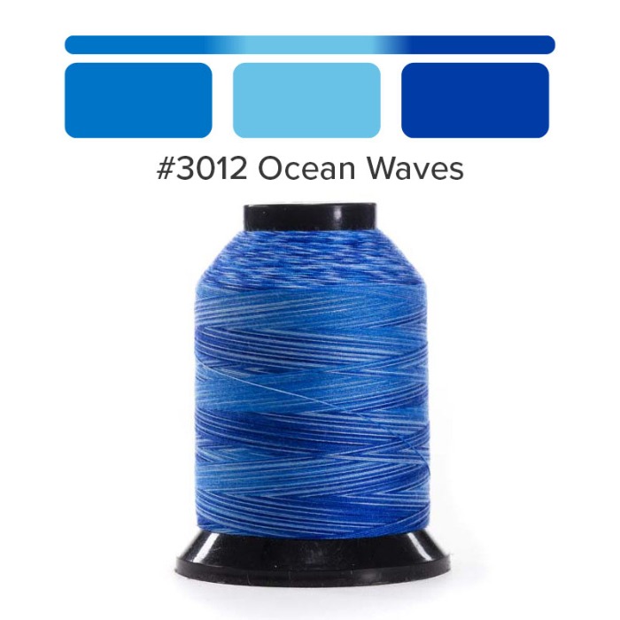 재봉실 퀼팅실 3012-Ocean Wave (혼합 색)