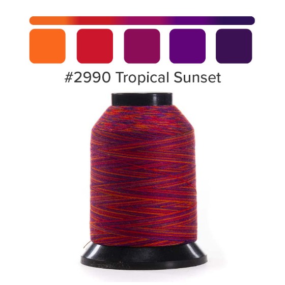 재봉실 퀼팅실 2990- Tropical Sunset (혼합 색)